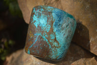 Polished Blue Shattuckite Free Forms  x 4 From Namibia - Toprock Gemstones and Minerals 