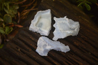 Natural Etched Blue Chalcedony Specimens  x 35 From Nsanje, Malawi - Toprock Gemstones and Minerals 