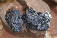 Natural Schorl Black Tourmaline Specimens  x 6 From Erongo, Namibia - Toprock Gemstones and Minerals 