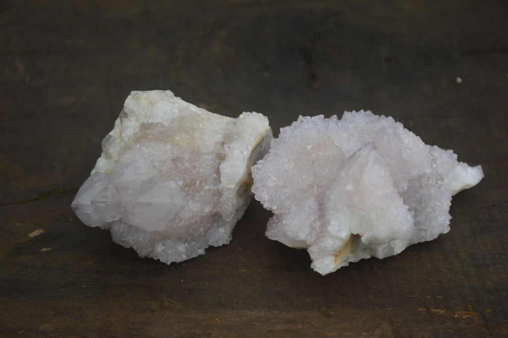 Natural Pale Lilac Spirit Quartz Clusters x 12 From Boekenhouthoek, South Africa - Toprock Gemstones and Minerals 