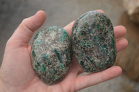 Polished Emerald In Matrix Standing Free Forms x 6 From Sandawana, Zimbabwe - TopRock