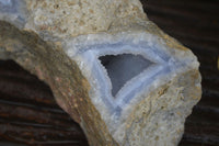 Natural Blue Lace Agate Geode Specimens  x 3 From Nsanje, Malawi - Toprock Gemstones and Minerals 