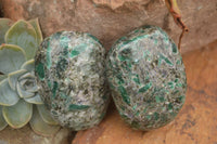 Polished Emerald In Matrix Standing Free Forms x 6 From Sandawana, Zimbabwe - TopRock