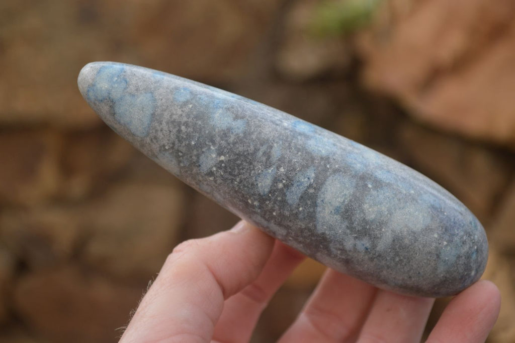 Polished Blue Spotted Spinel Quartz Massage Wands x 12 From Madagascar - Toprock Gemstones and Minerals 