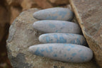 Polished Blue Spotted Spinel Quartz Massage Wands x 12 From Madagascar - Toprock Gemstones and Minerals 