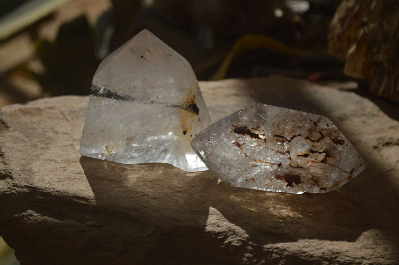 Polished Stunning Pair Of Quartz Crystals  x 2 From Madagascar - Toprock Gemstones and Minerals 