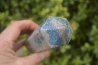 Polished Blue Spotted Spinel Quartz Points x 3 From Madagascar - Toprock Gemstones and Minerals 