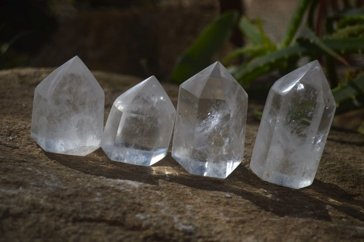 Polished Clear Quartz Crystal Points x 24 From Madagascar - Toprock Gemstones and Minerals 