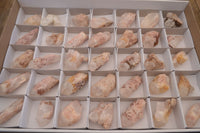 Natural Pink Hematoid Candle Quartz Crystals  x 35 From Madagascar - Toprock Gemstones and Minerals 