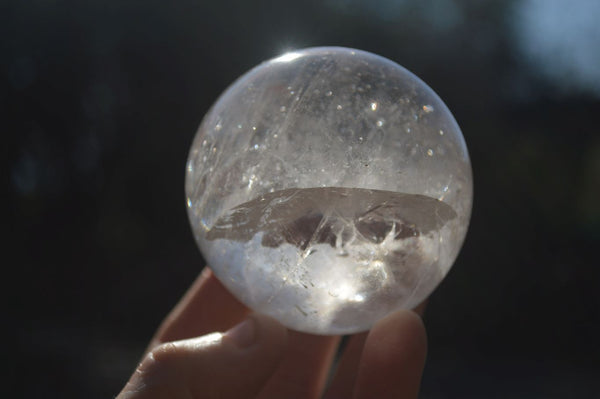 Polished Clear Quartz Crystal Balls  x 2 From Ambatondrazaka, Madagascar - Toprock Gemstones and Minerals 