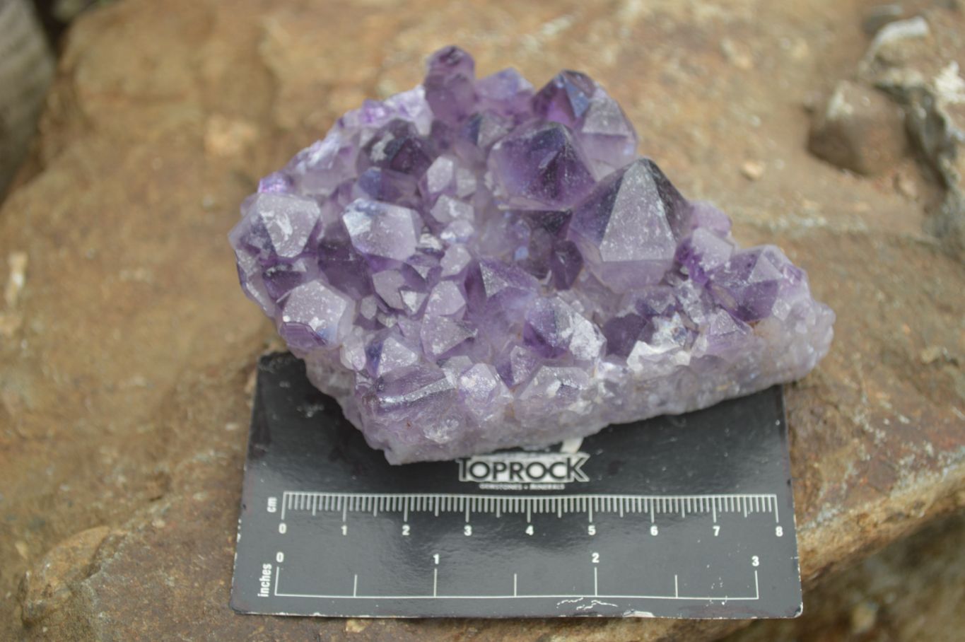 Natural Dark Purple Amethyst Clusters  x 3 From Mapatizya, Zambia - TopRock