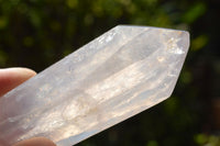 Polished Double Terminated Rose Quartz Points x 6 From Madagascar - TopRock
