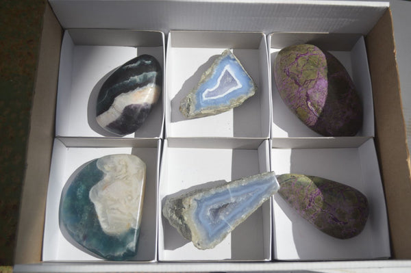 Polished Mixed Selection Of Retail Items  x 6 From Southern Africa - Toprock Gemstones and Minerals 
