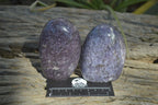 Polished Purple Lepidolite Standing Free Forms  x 6 From Madagascar - Toprock Gemstones and Minerals 