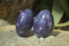 Polished Purple Lepidolite Palm Stones  x 12 From Zimbabwe - Toprock Gemstones and Minerals 