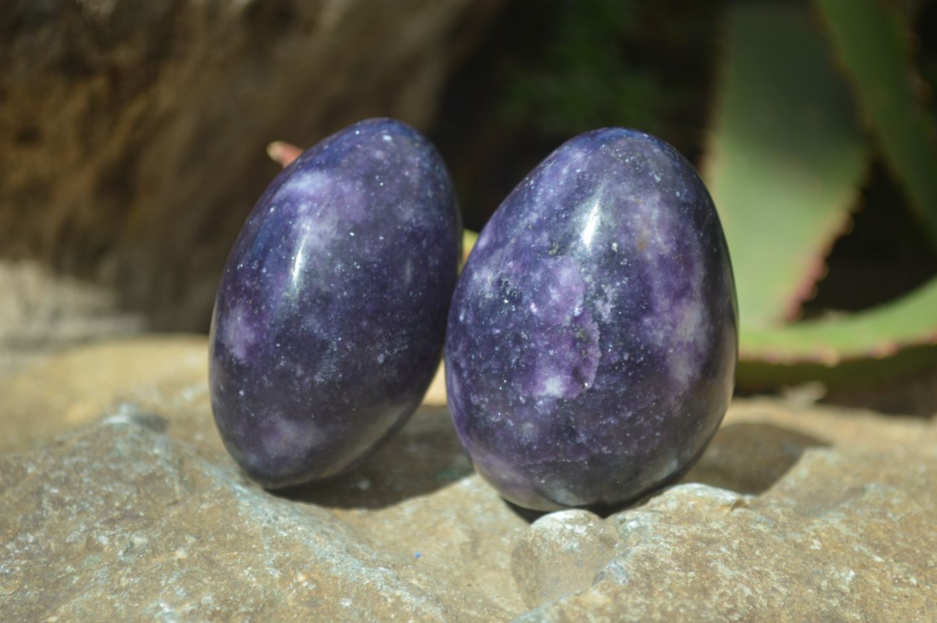 Polished Purple Lepidolite Palm Stones  x 12 From Zimbabwe - Toprock Gemstones and Minerals 