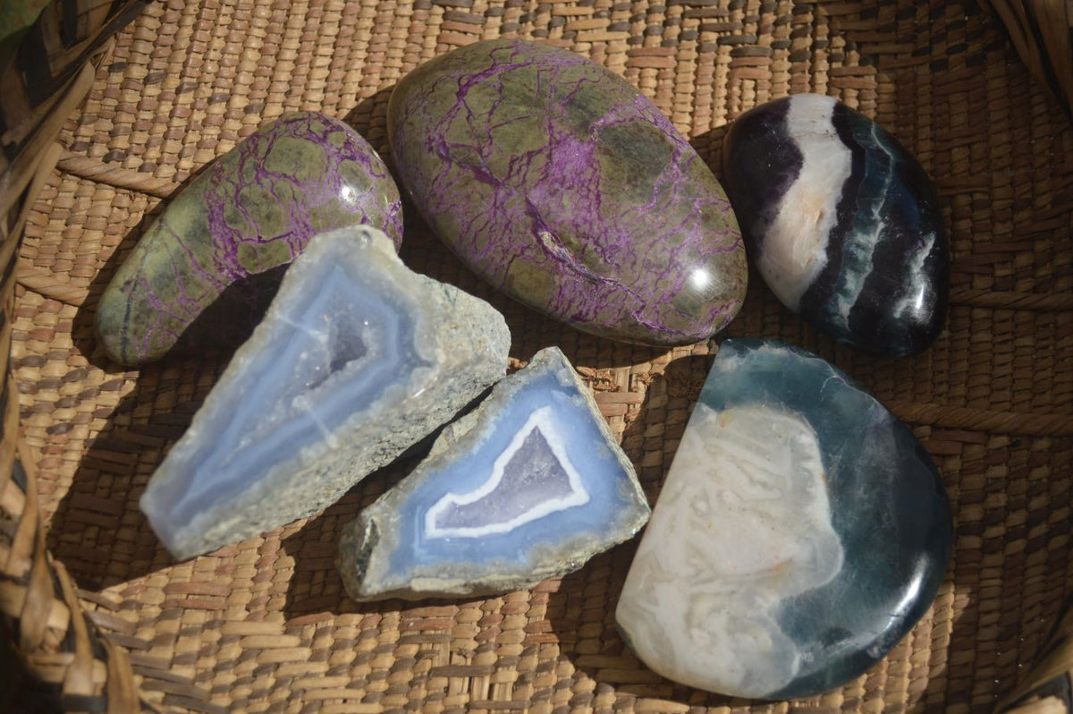 Polished Mixed Selection Of Retail Items  x 6 From Southern Africa - Toprock Gemstones and Minerals 