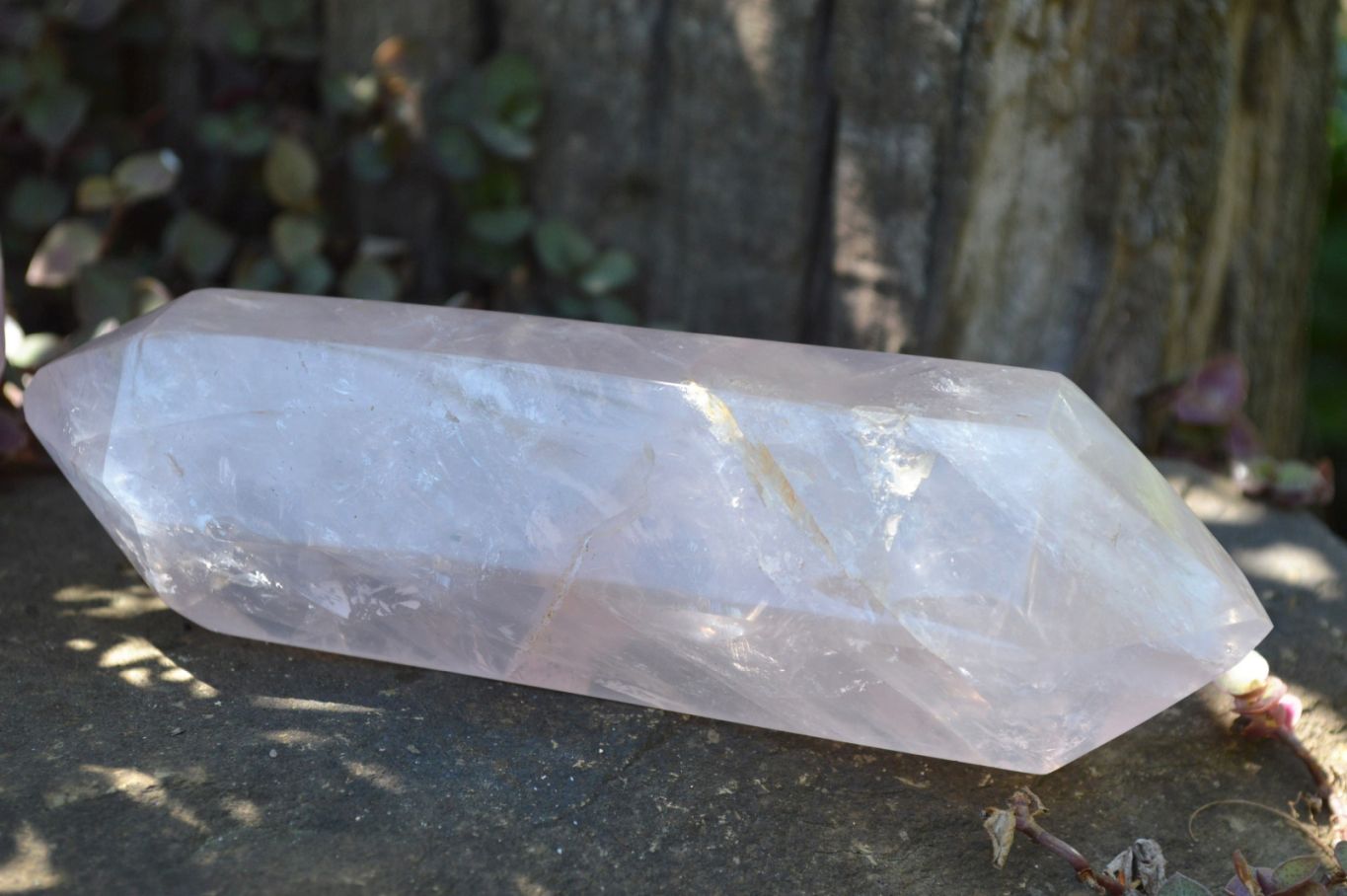 Polished Double Terminated Rose Quartz Points x 6 From Madagascar - TopRock