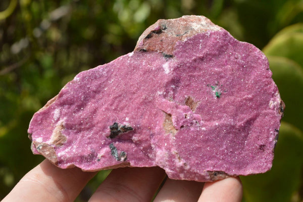 Natural Pink Drusy Salrose Specimens some with Malachite x 6 From Kakanda, Congo - TopRock