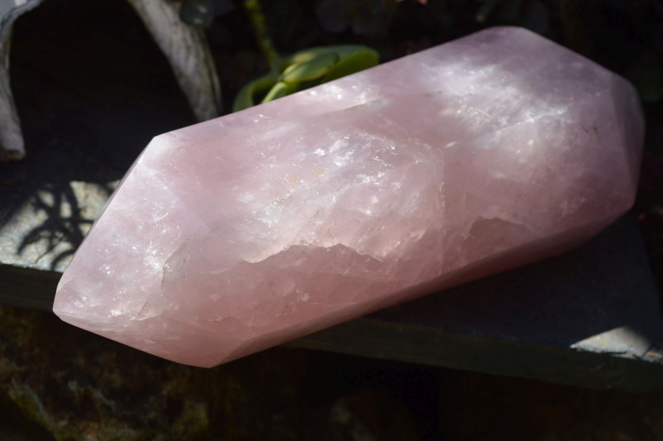 Polished Double Terminated Rose Quartz Points x 6 From Madagascar - TopRock