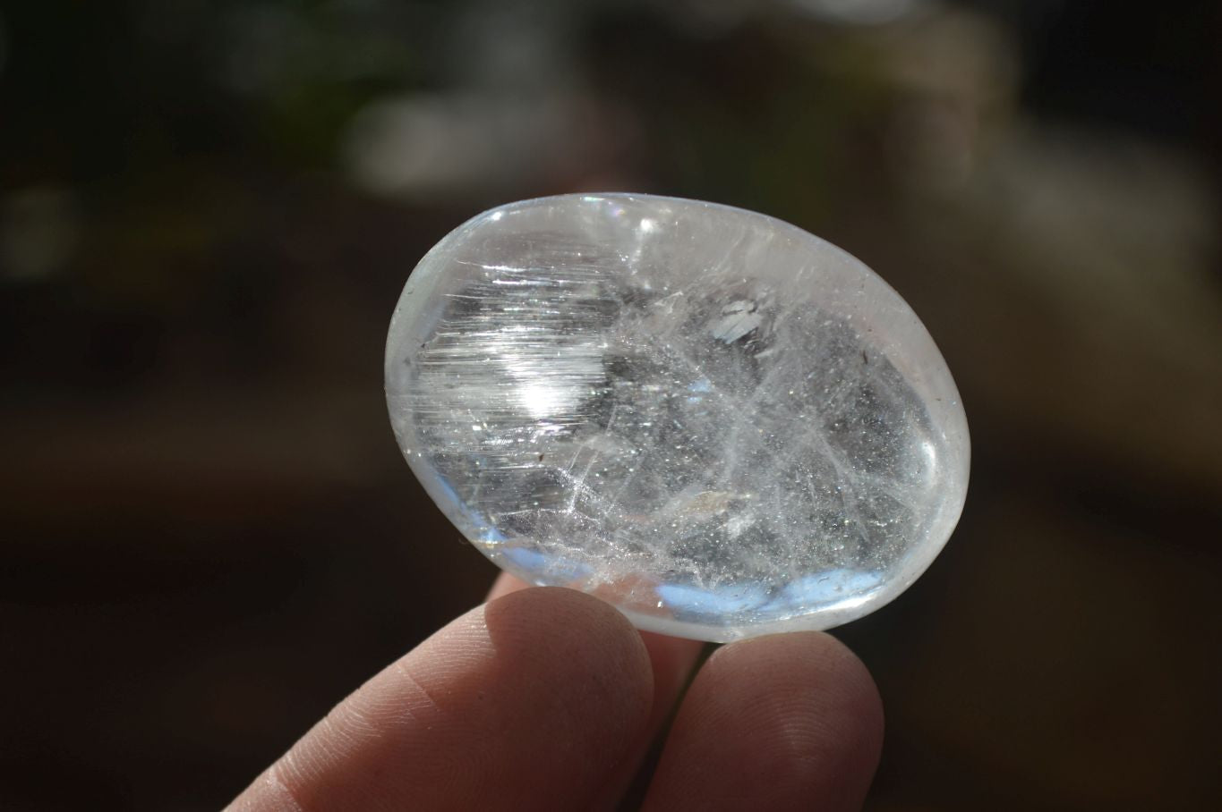 Polished Small Semi Optic Quartz Galet / Palm Stones x 35 From Madagascar - Toprock Gemstones and Minerals 