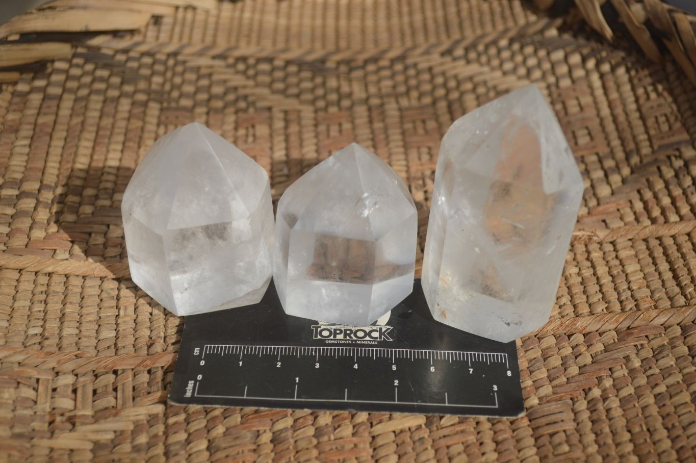 Polished Clear Quartz Crystal Points x 24 From Madagascar - Toprock Gemstones and Minerals 