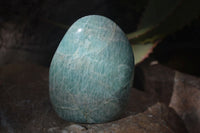Polished Blue Amazonite Standing Free Forms  x 3 From Madagascar - Toprock Gemstones and Minerals 