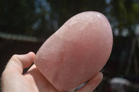 Polished Gemmy Pink Rose Quartz Standing Free Form x 1 From Ambatondrazaka, Madagascar - TopRock