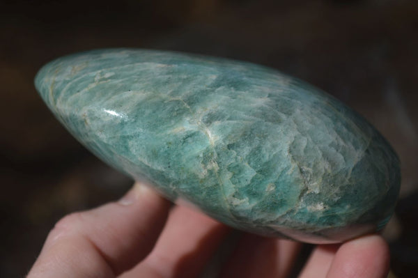 Polished Blue Amazonite Standing Free Forms  x 3 From Madagascar - Toprock Gemstones and Minerals 