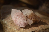 Natural Pink Hematoid Candle Quartz Crystals  x 35 From Madagascar - Toprock Gemstones and Minerals 