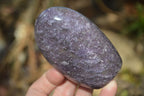 Polished Purple Lepidolite Standing Free Forms  x 6 From Madagascar - Toprock Gemstones and Minerals 