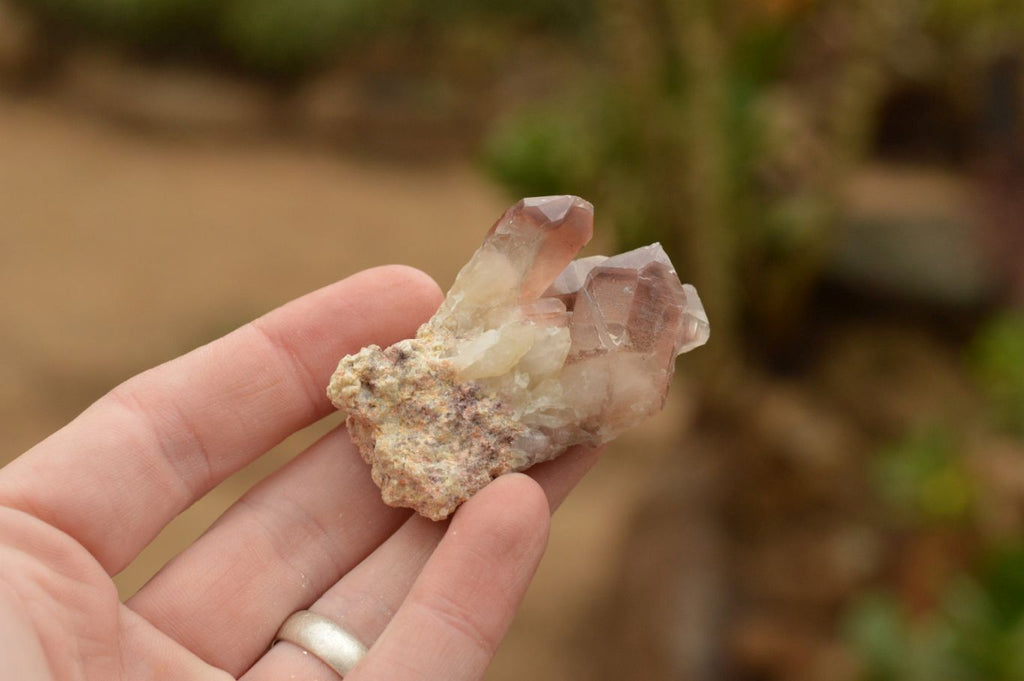 Natural Small Red Hematoid Quartz Crystals & Clusters  x 24 From Zambia - TopRock