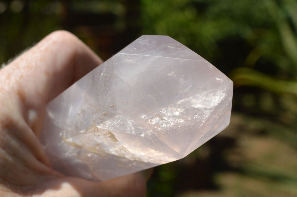 Polished Double Terminated Rose Quartz Points x 6 From Madagascar - TopRock