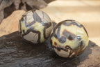 Polished Septaria (Calcite & Aragonite) Spheres  x 4 From Madagascar - Toprock Gemstones and Minerals 