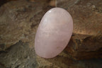 Polished Gemmy Pink Rose Quartz Standing Free Forms x 3 From Antsirabe, Madagascar - Toprock Gemstones and Minerals 