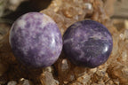 Polished Purple Lepidolite Palm Stones  x 12 From Zimbabwe - Toprock Gemstones and Minerals 