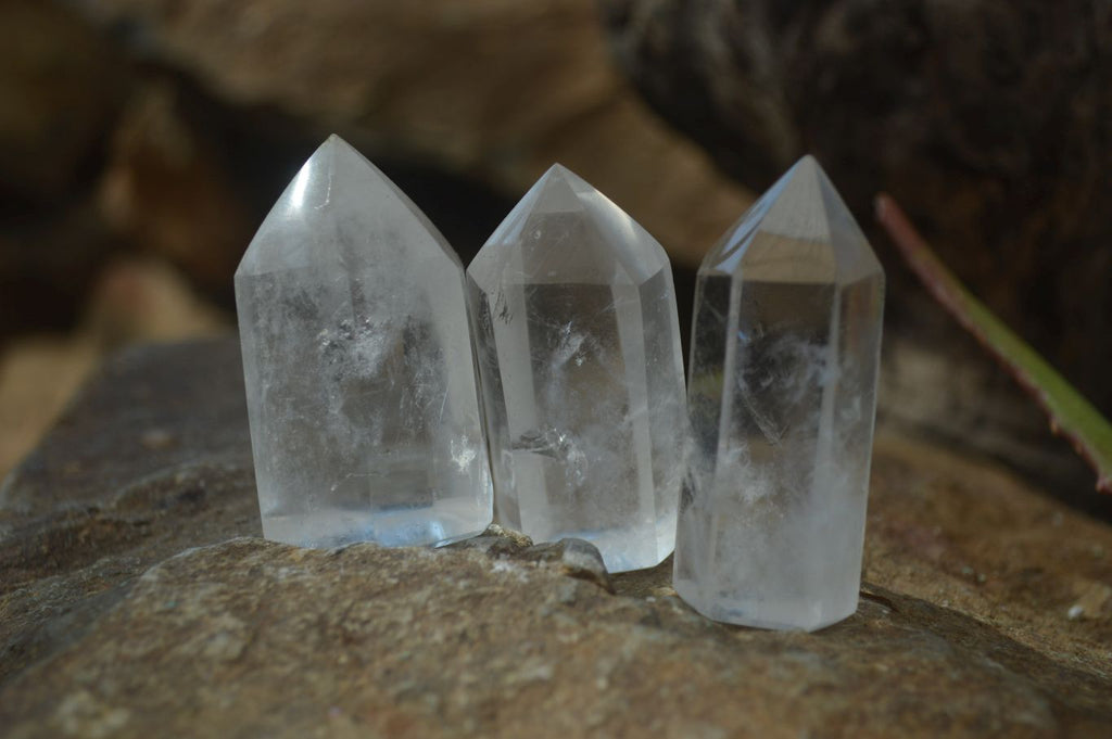 Polished Clear Quartz Crystal Points x 24 From Madagascar - Toprock Gemstones and Minerals 