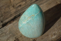 Polished Blue Amazonite Standing Free Forms  x 3 From Madagascar - Toprock Gemstones and Minerals 