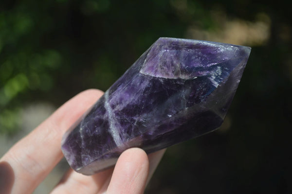 Polished Dark Purple Amethyst Crystals  x 6 From Zambia - Toprock Gemstones and Minerals 