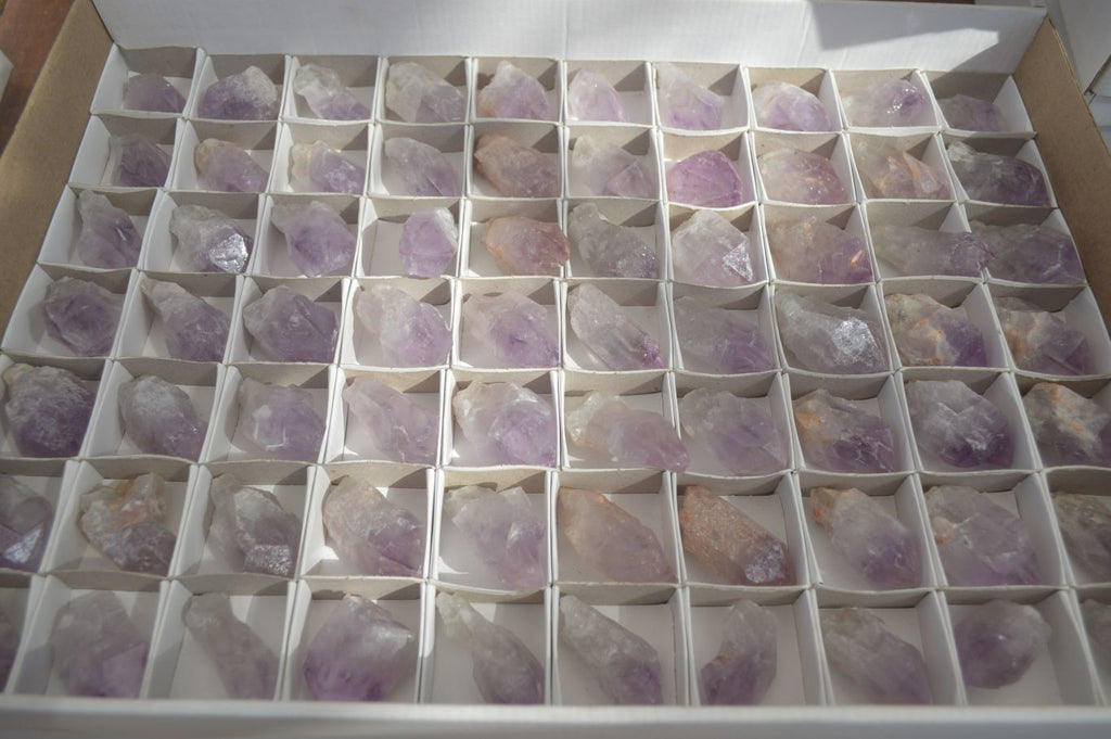 Natural Jacaranda Amethyst Crystals x 70 From Zambia - Toprock Gemstones and Minerals 