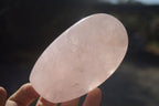 Polished Gemmy Pink Rose Quartz Standing Free Forms x 3 From Antsirabe, Madagascar - Toprock Gemstones and Minerals 