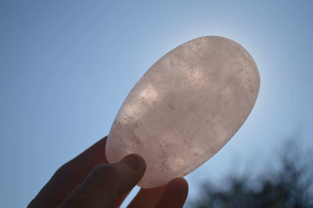 Polished Gemmy Pink Rose Quartz Standing Free Forms x 3 From Antsirabe, Madagascar - Toprock Gemstones and Minerals 
