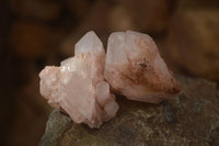 Natural Pink Hematoid Candle Quartz Crystals  x 35 From Madagascar - Toprock Gemstones and Minerals 