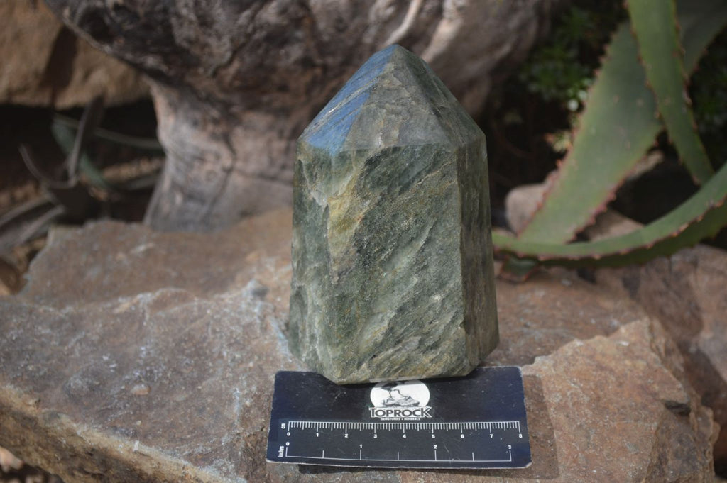 Polished Banded Green Fuchsite Quartz Points x 2 From Madagascar - Toprock Gemstones and Minerals 