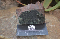 Natural Rare Copper Phosphate Libethenite Crystals On Dolomite Matrix Specimens x 2 From Congo - Toprock Gemstones and Minerals 