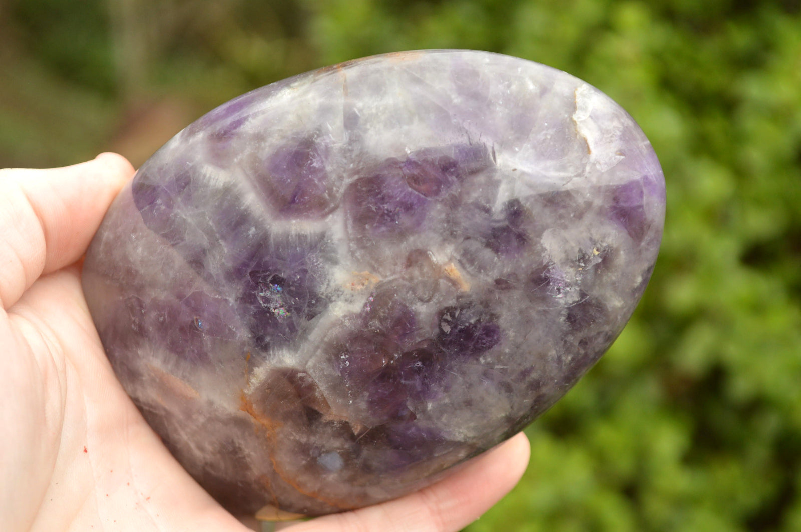 Polished Flower Dream Amethyst Standing Free Forms x 3 From Madagascar - TopRock