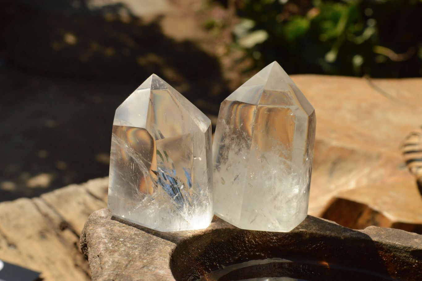 Polished Semi Optic Quartz Points  x 12 From Madagascar - TopRock