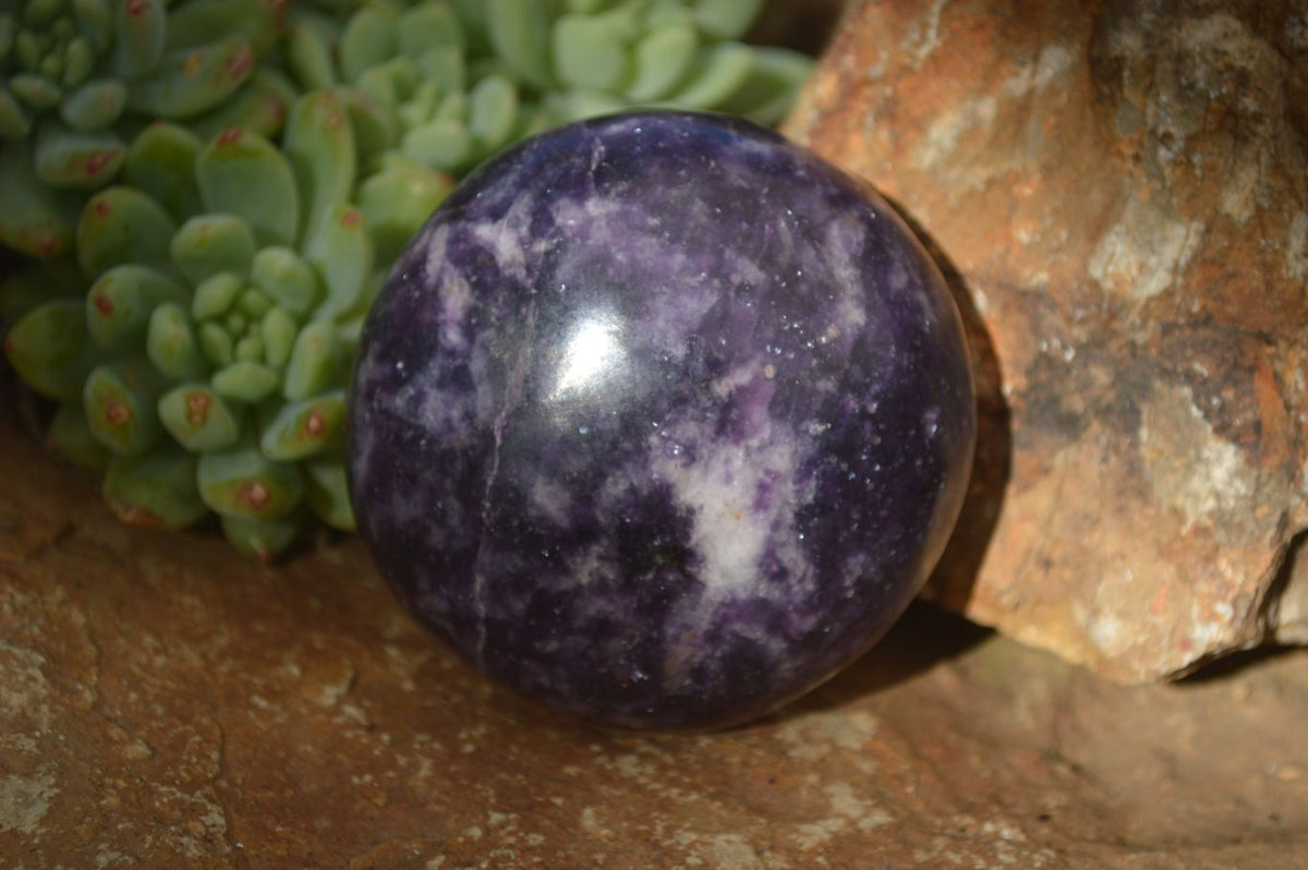 Polished Purple Lepidolite Palm Stones  x 12 From Zimbabwe - Toprock Gemstones and Minerals 