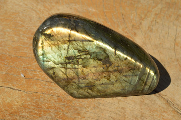 Polished Stunning Labradorite Standing Free Forms With Intense Blue & Gold Flash x 2 From Tulear, Madagascar