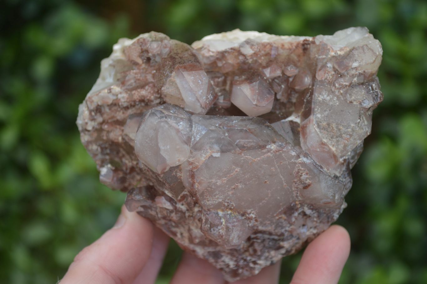 Natural Red Hematoid Quartz Clusters x 4 From Karoi, Zimbabwe - Toprock Gemstones and Minerals 